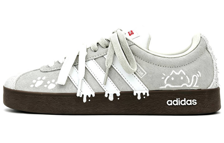 Adidas Adidas Vl Court Classic German Army Trainers Unisex Low Top White