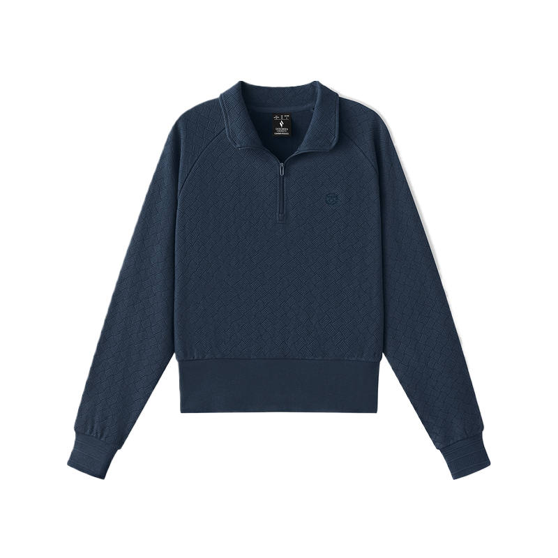 Skechers Sweatshirts Women's Safety Blue 0515 Lapel Moderate