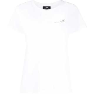 A.P.C Logo Printed Crewneck T Shirt