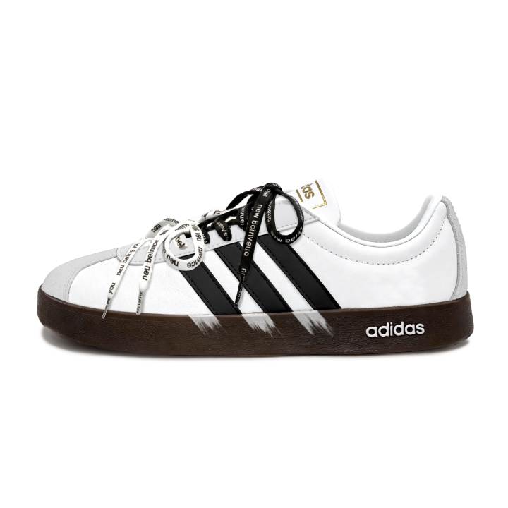 Adidas Adidas Vl Court Classic German Army Trainers Unisex Low Top Black