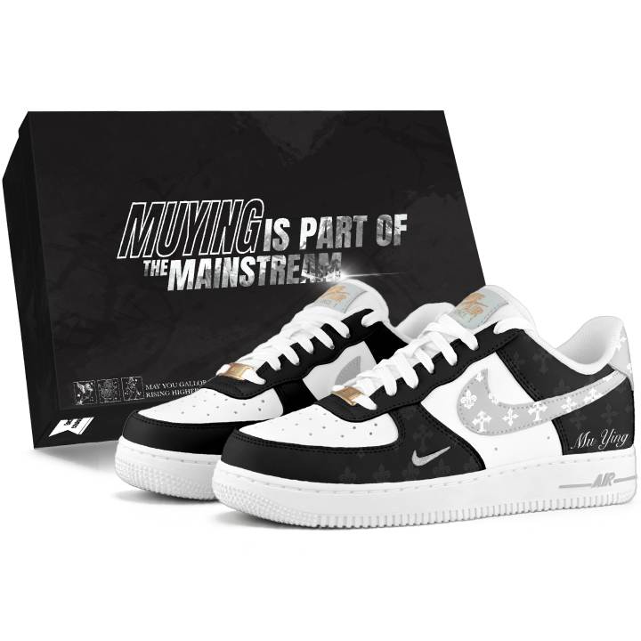 Nike Nike Air Force 1 Skateboard Shoes Unisex Low Top Black/White
