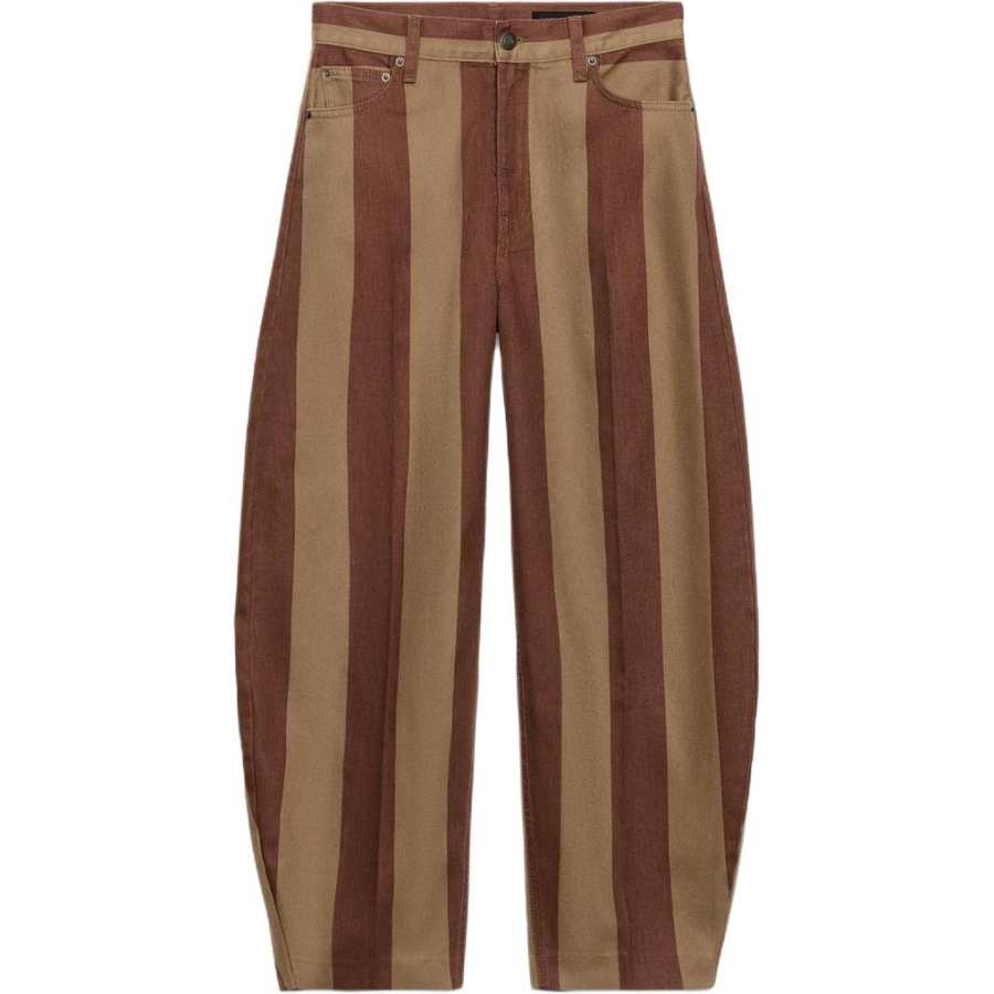 ZARA ZW Casual Pants Women's Stripes Moderate