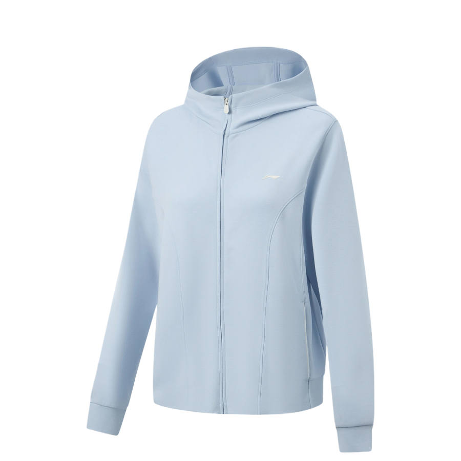 Li-Ning Li Ning Fitness Series Sweatshirts Women's Cloud Blue Hooded Non Detachable Moderate