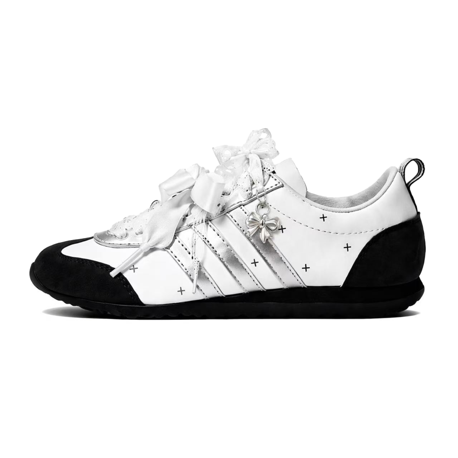 Adidas Adidas VS JOG 2.0 German Army Trainers Unisex Low Top Silvery White