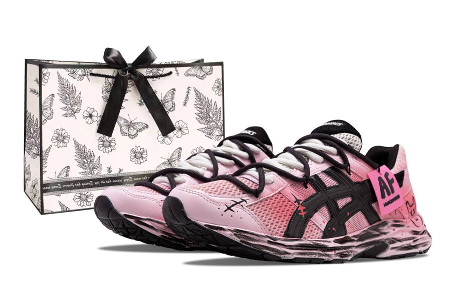 ASICS Gel Contend 4 Running Shoes Unisex Low Top Pink/Black