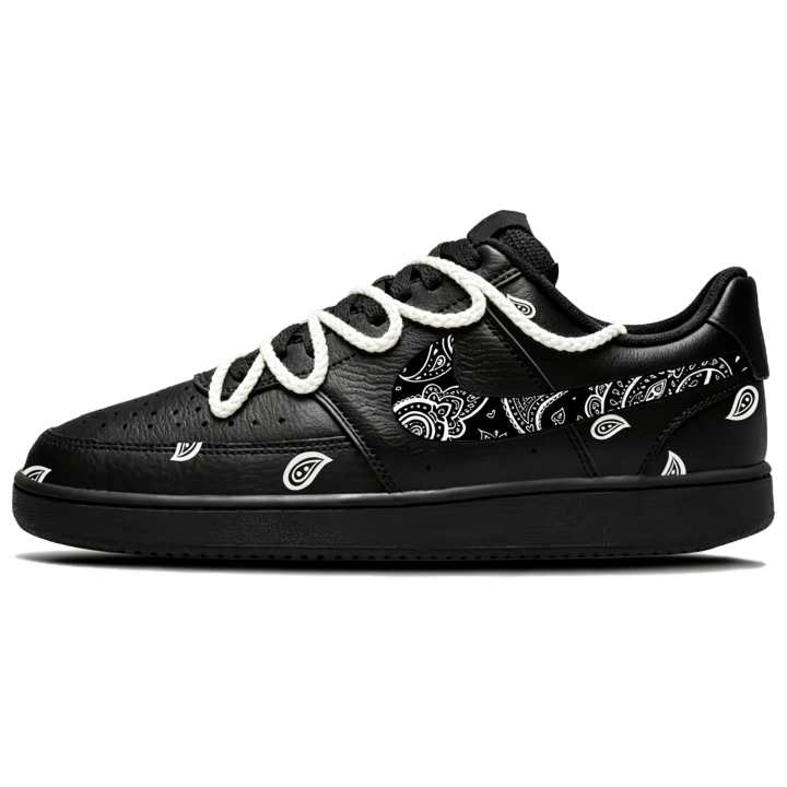 Nike Nike Court Vision Low Skateboard Shoes Unisex Low Top Black White
