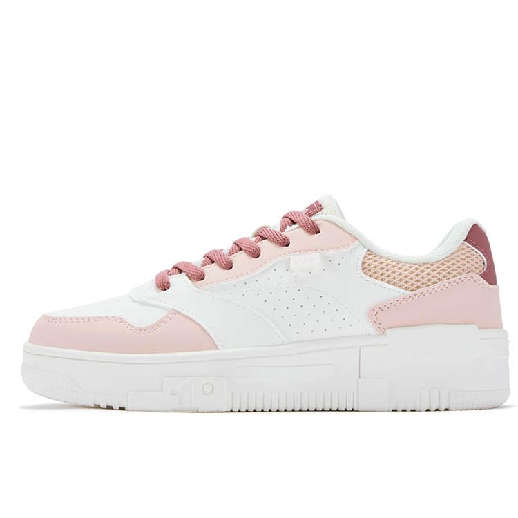 361° Slip Resistant Abrasion Resistant Slip Resistant Abrasion Resistant Low top Skateboard Shoes Women's Pink White