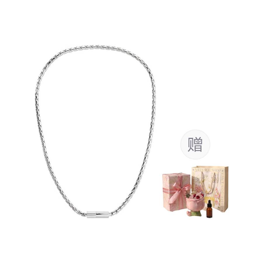 CALVIN KLEIN Stainless Steel Niche, Trendy, Premium Aesthetic Versatile Necklace Men's