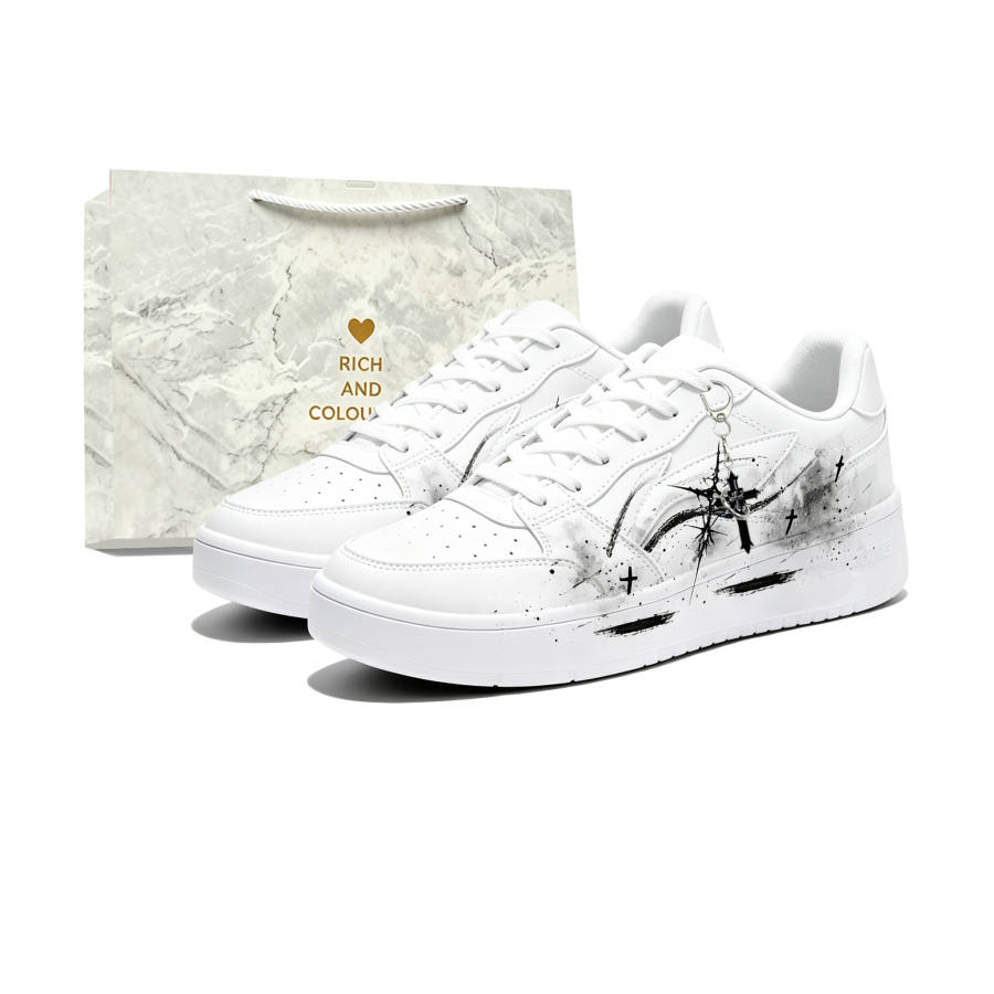 Li-Ning Li Ning Sycee Skateboard Shoes Men's Low Top Black