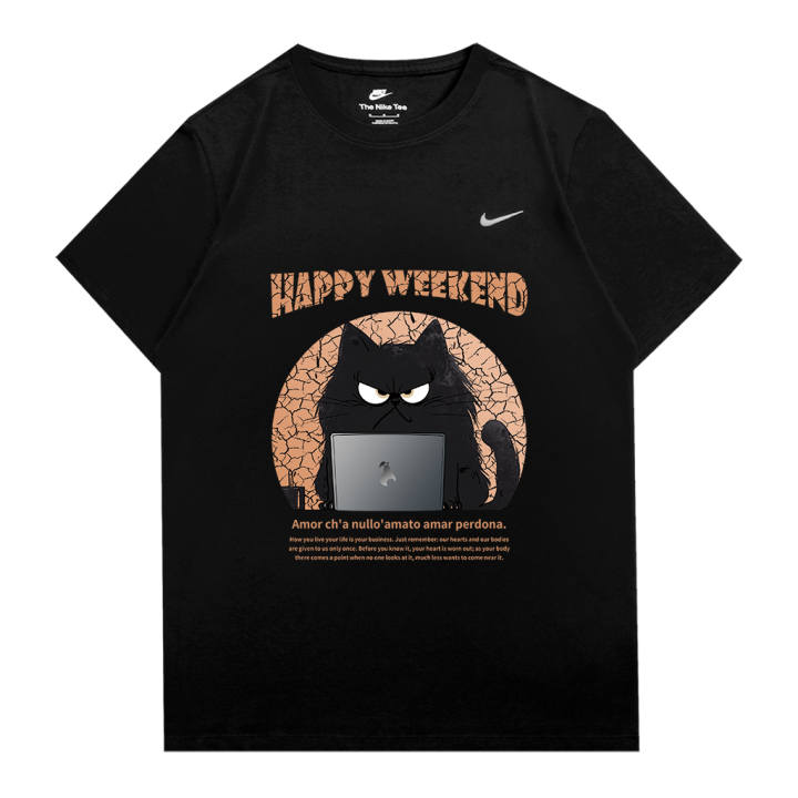 Nike Nike Sportswear T Shirts Unisex Black Crew Neck Moderate