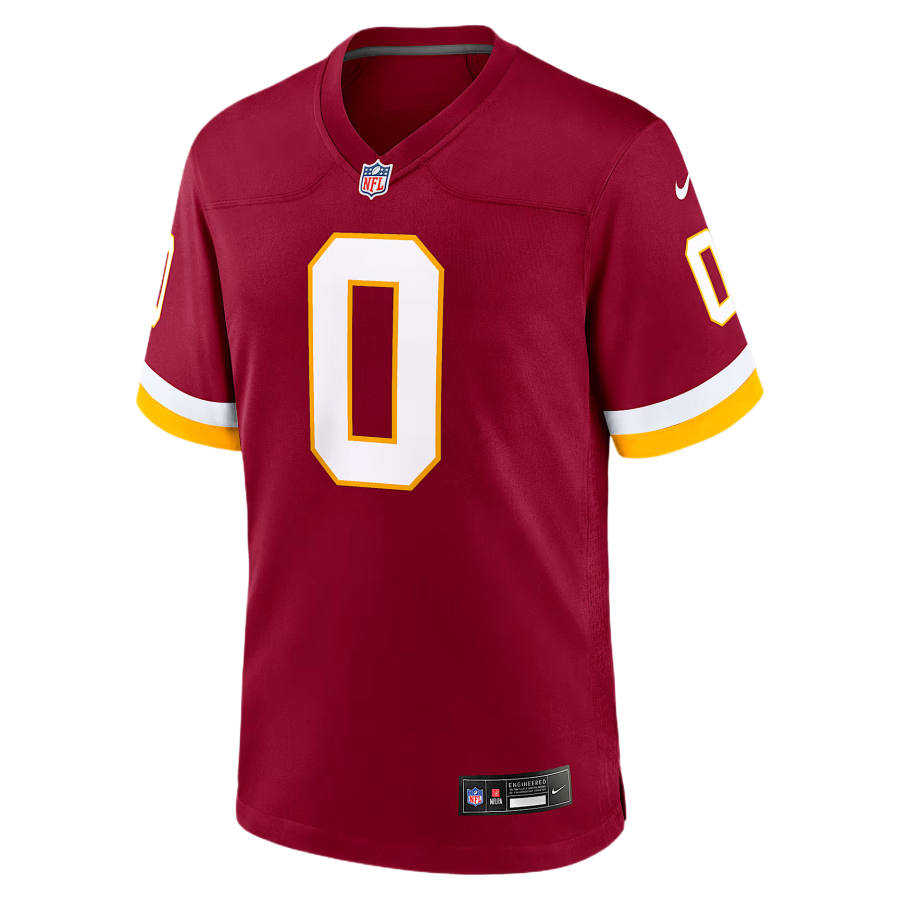 Nike Nike NFL Rugby Jerseys Men's Burgundy Red V Neck Moderate