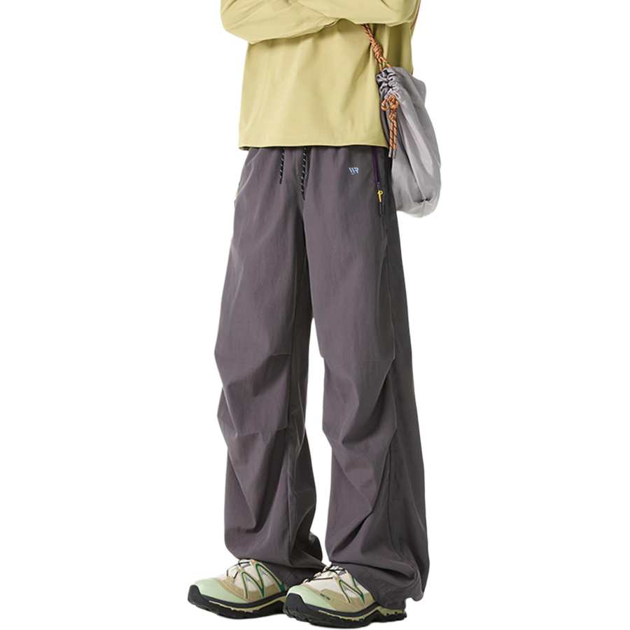 WARRIOR WARRIOR Casual Pants Unisex Thin Wide Leg Pants