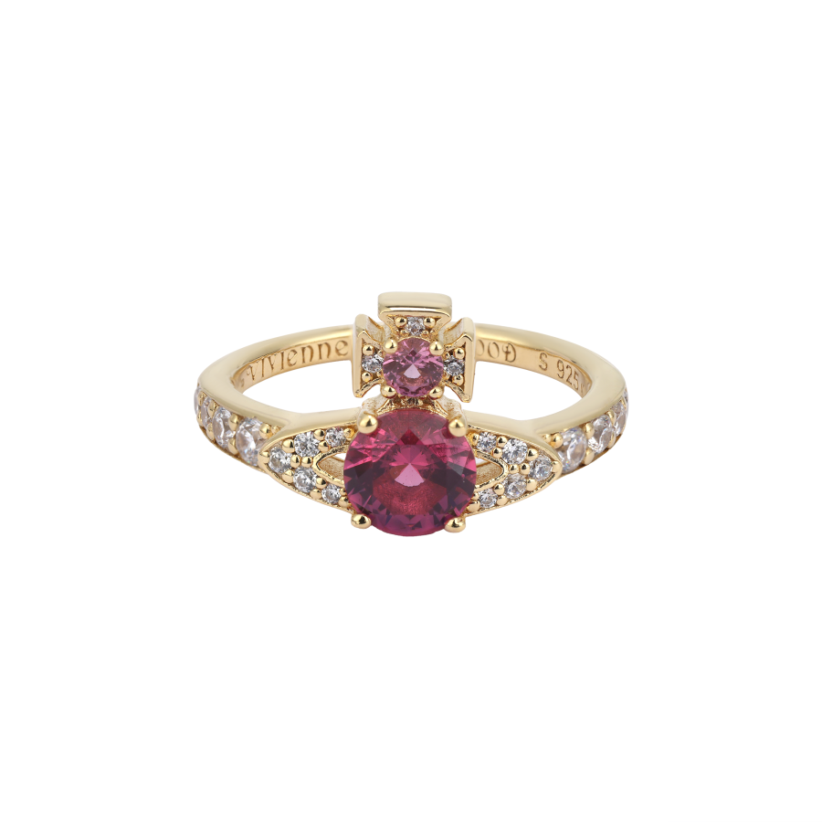 Vivienne Westwood Rings Women's Gold/Rose Red
