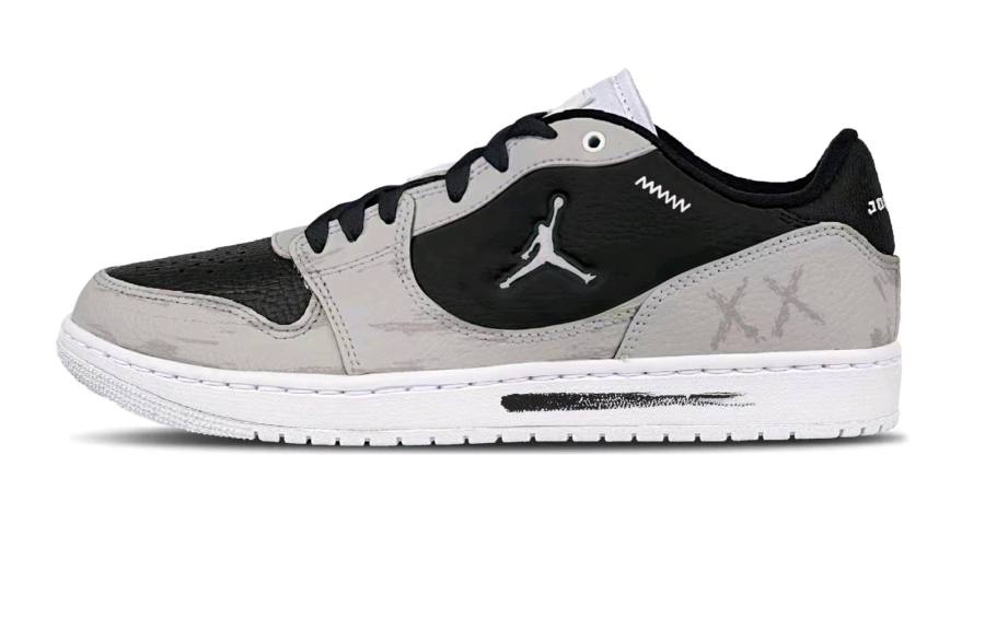 Jordan Jordan COURT CONNECT Skateboard Shoes Men's Low Top Black/White/Brown