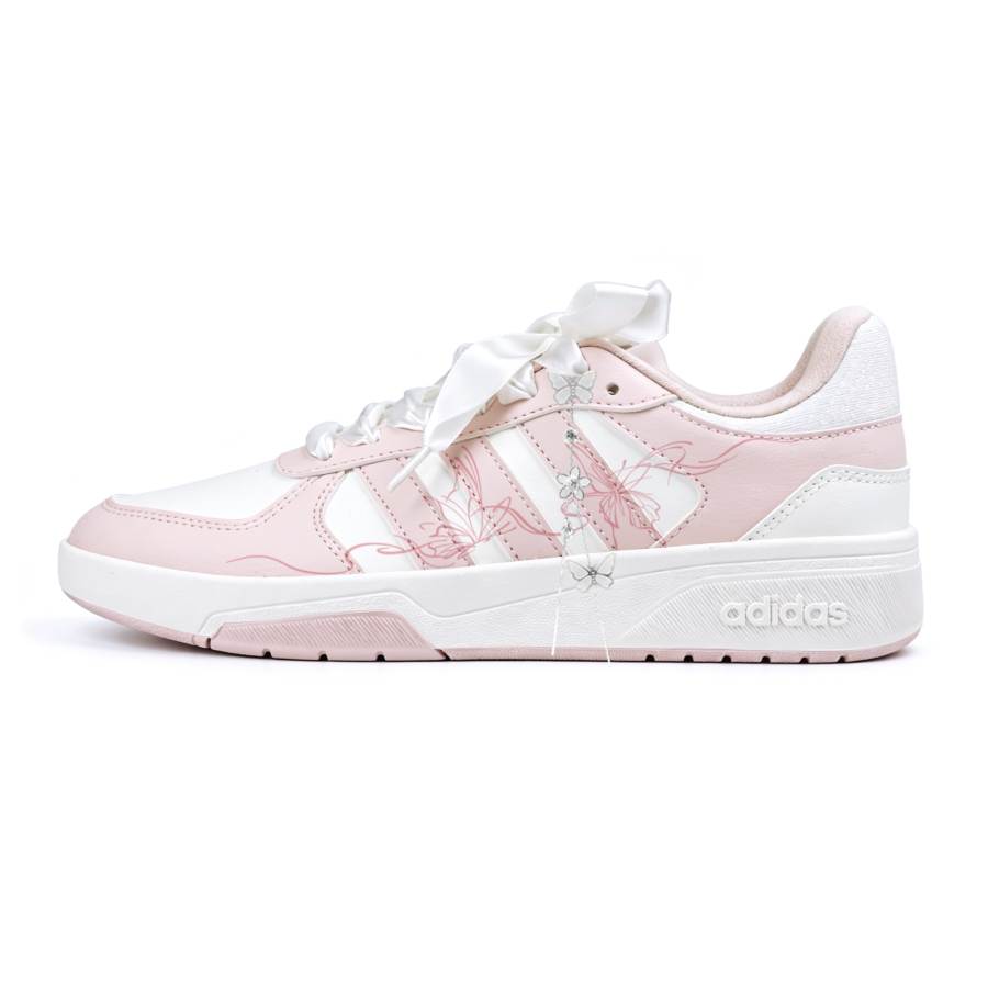 Adidas Adidas COURTBEAT Skateboard Shoes Women's Low Top White/Pink