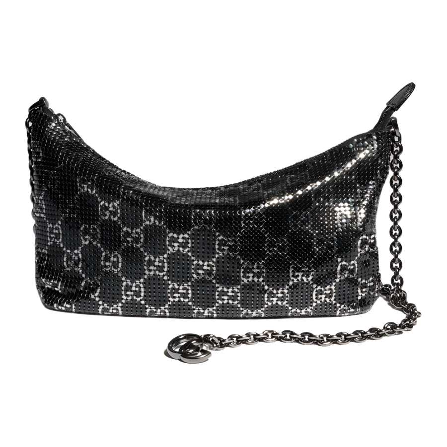 GUCCI Metal Handbag, Shoulder Bag Women's Black