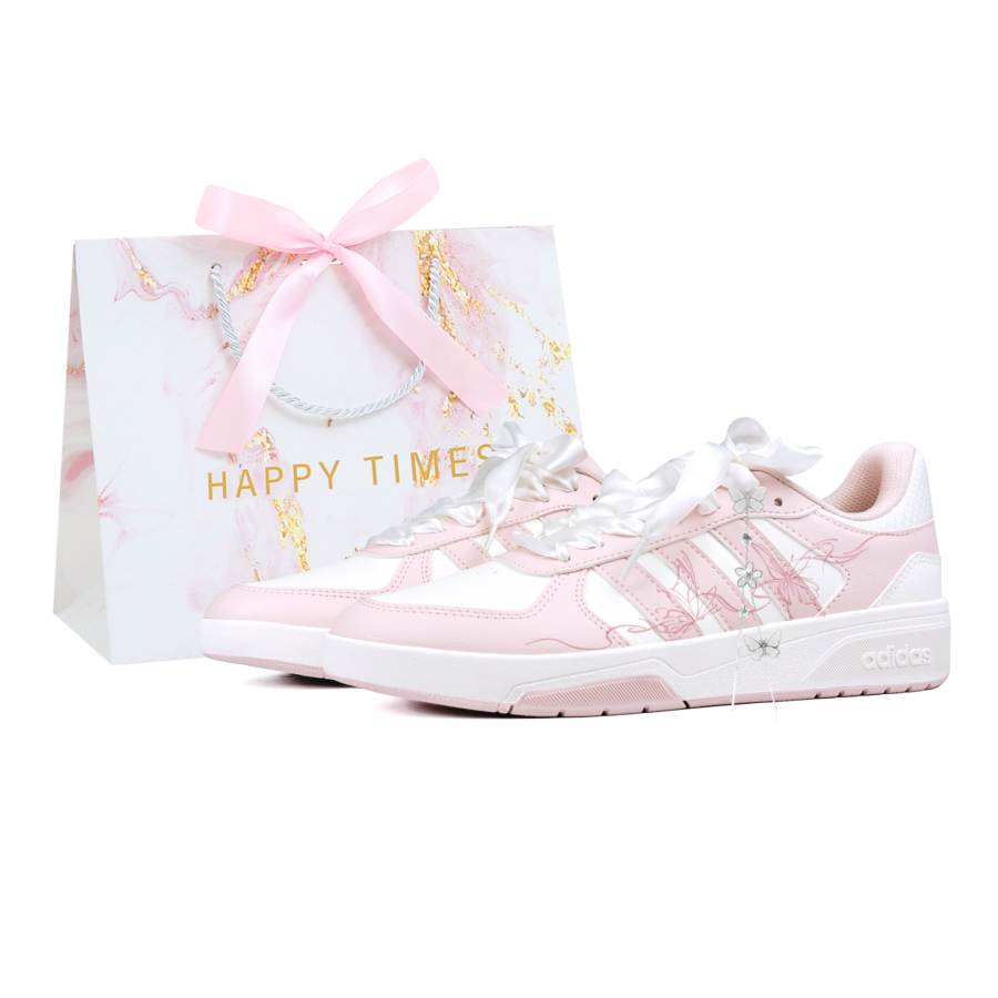 Adidas Adidas COURTBEAT Skateboard Shoes Women's Low Top White/Pink