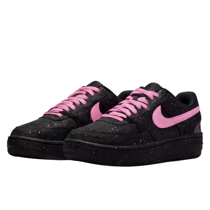 Nike Nike Gamma Force Skateboard Shoes Unisex Low Top Black Pink Ink Splatter Cherry Blossom Color