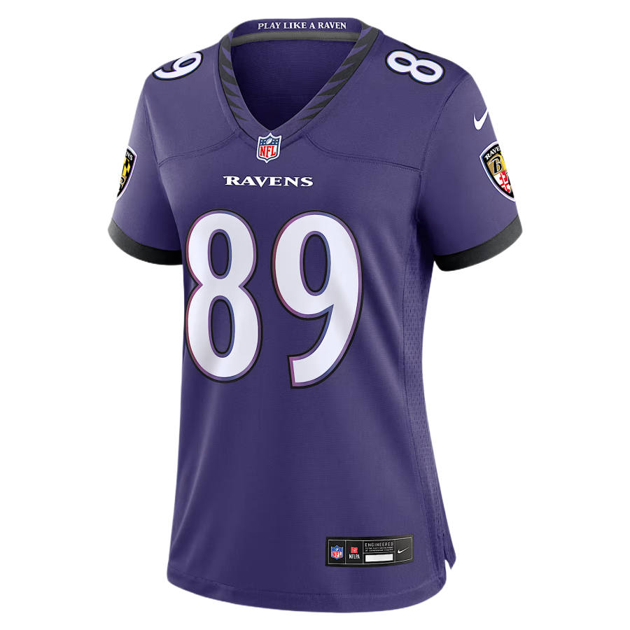 Nike Nike NFL Rugby Jerseys Women's Purple V Neck Moderate