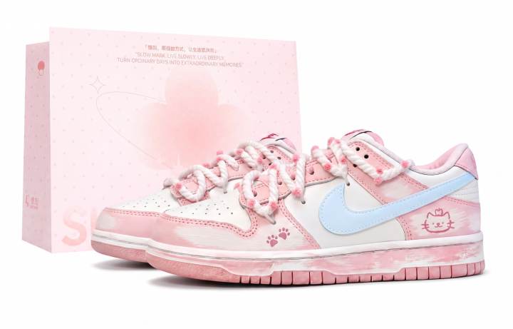 Nike Nike Dunk Skateboard Shoes Women's Low Top Blue