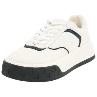 KARL LAGERFELD / Karl Lagerfeld Jeans Skateboard Shoes Men's Low Top Ecru