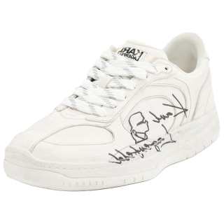 KARL LAGERFELD / Karl Lagerfeld Jeans Skateboard Shoes Men's Low Top Pure White