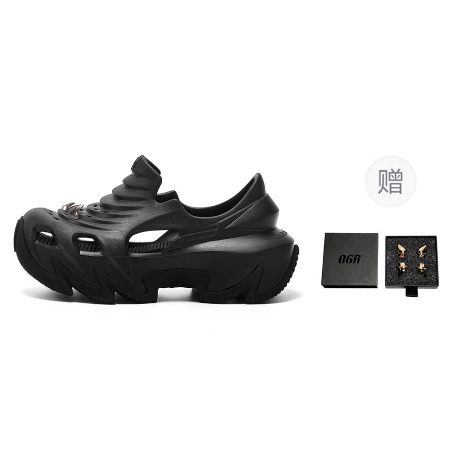OGR OGR DragonSpike Clog 5cm Unisex Black OG Basic