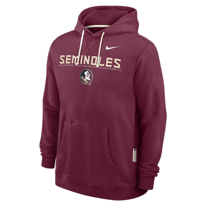 Nike Nike Dri Fit College Sweatshirts Men's Garnet Hooded Non Detachable Moderate