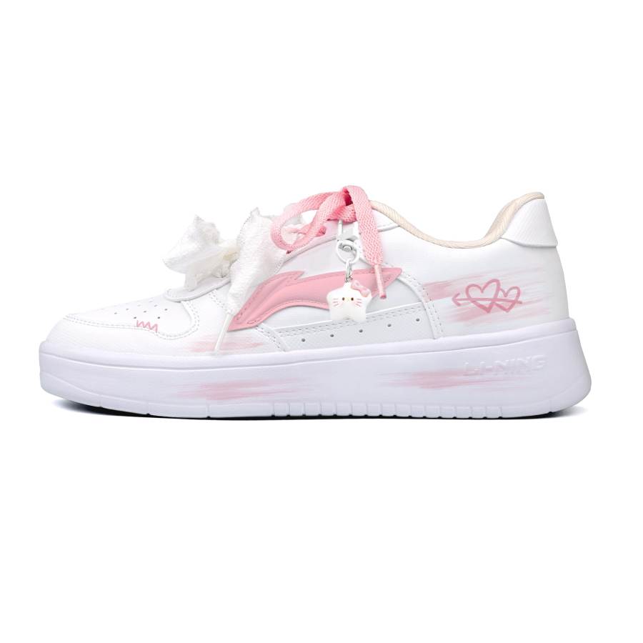 Li-Ning Li Ning Floating Boat Skateboard Shoes Women's Low Top Pink/White