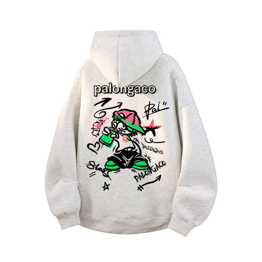 PAL ONGACO Sweatshirts Unisex Hooded Non Detachable Moderate Straight Fit