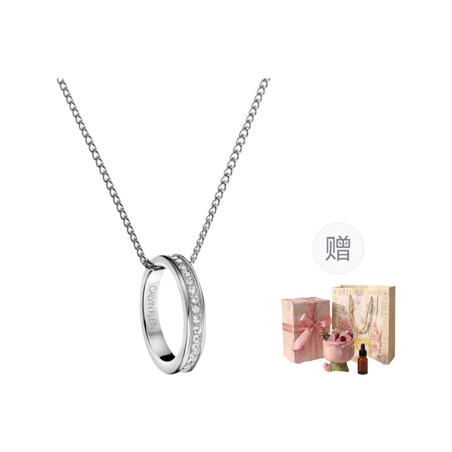 CALVIN KLEIN 316 Stainless Steel Necklaces Unisex Silver