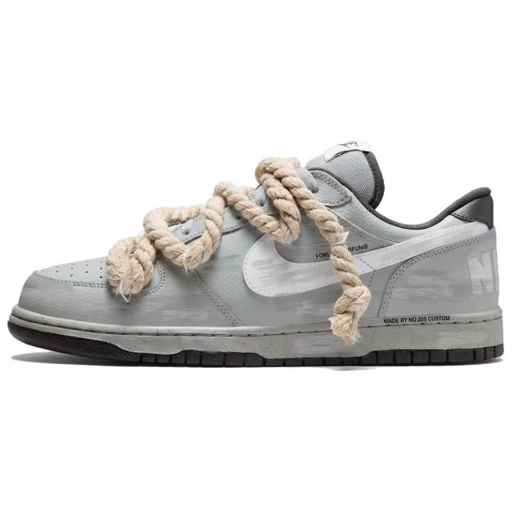 Nike Nike Big Skateboard Shoes Men's Low Top Gray Blue