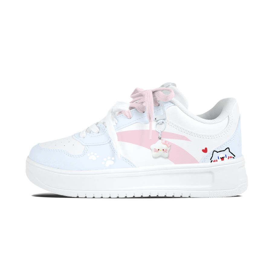 ANTA Easy Skateboard Shoes Women's Low Top White