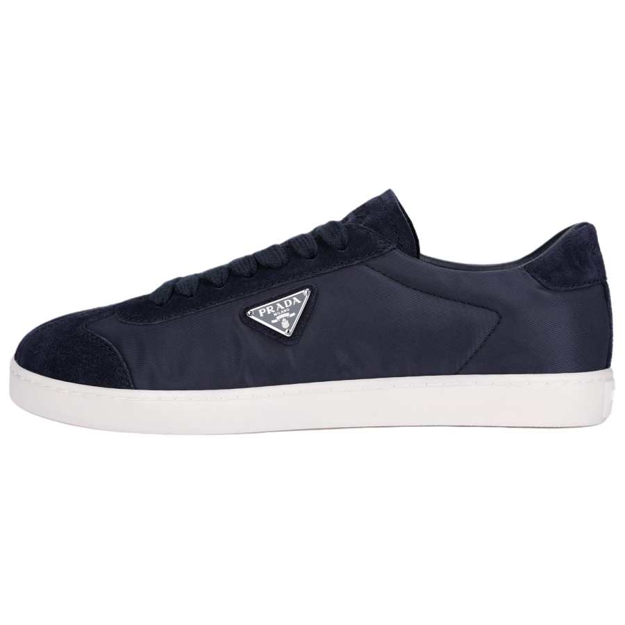 PRADA PRADA Lane Leather Low top Skateboard Shoes Men's Blue