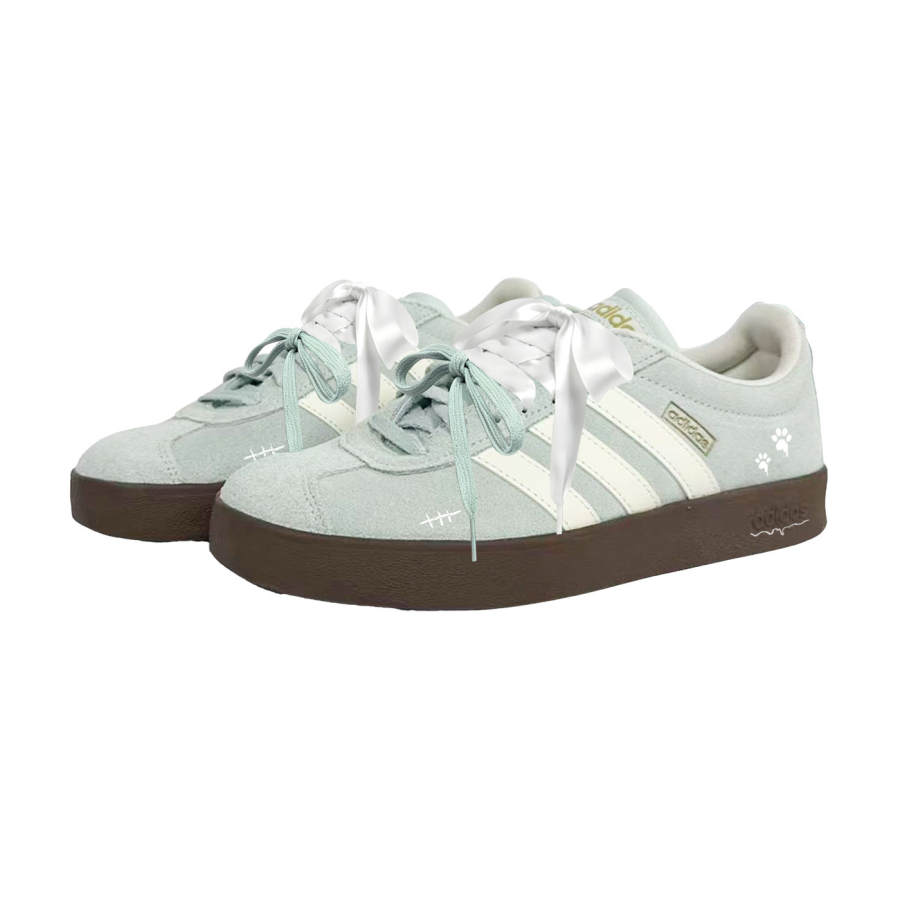 Adidas Adidas German Army Trainers Unisex Low Top Blue White Gold