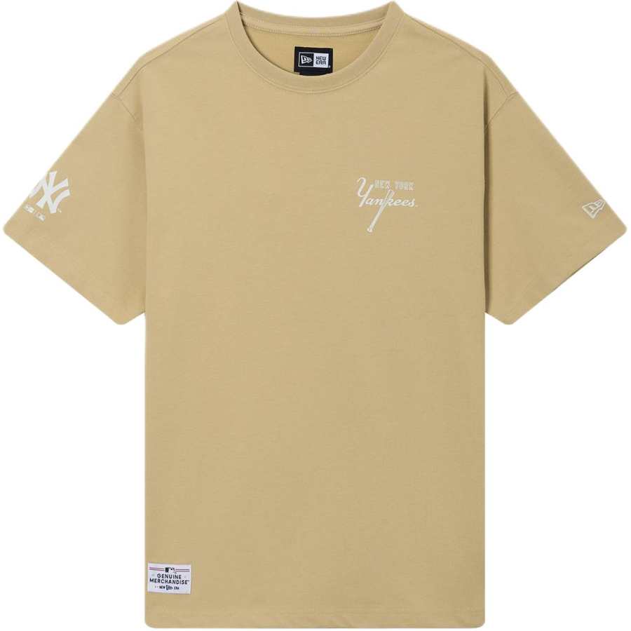 New Era T Shirts Unisex Khaki Crew Neck Moderate