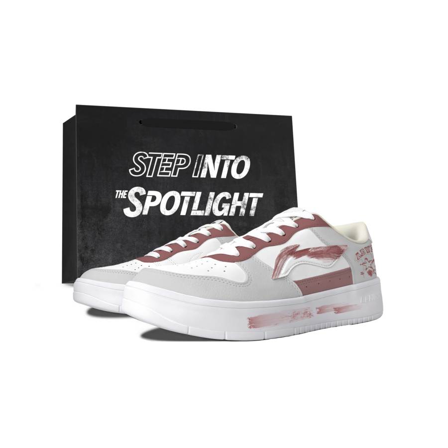 Li-Ning Li Ning Floating Boat Skateboard Shoes Unisex Low Top Red