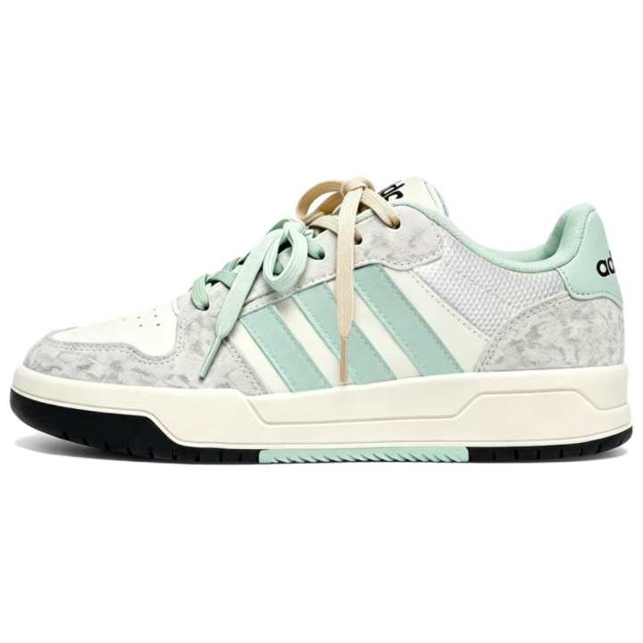 Adidas Adidas ENTRAP Skateboard Shoes Unisex Low Top Ecru Mint Green Color Block