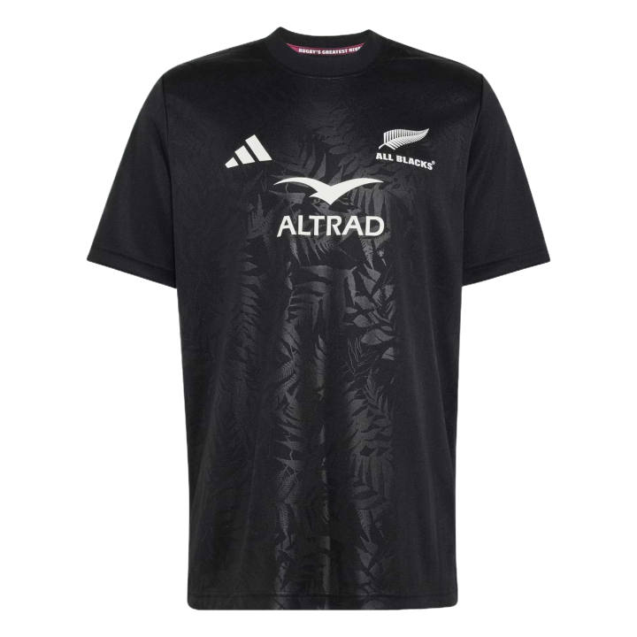 Adidas Adidas Rugby Jerseys Men's All Black Crew Neck Moderate