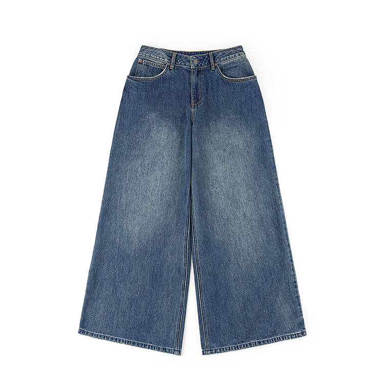 Lee Jeans Women's Medium Blue Moderate Wide Leg Pants