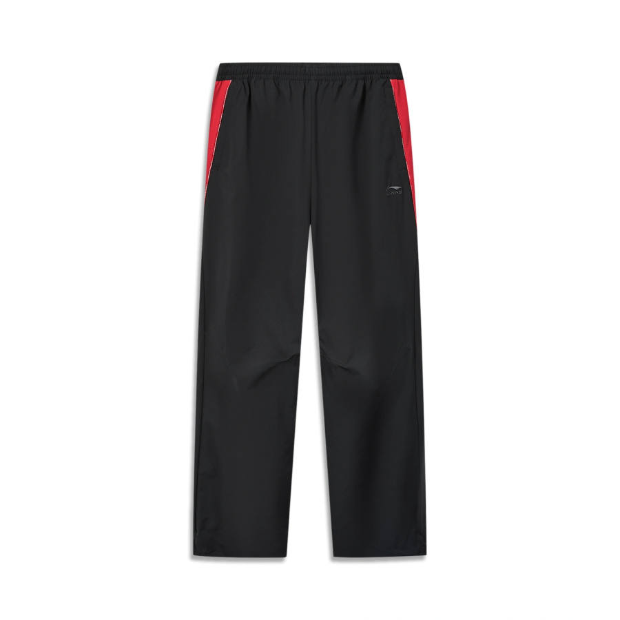 Li-Ning Li Ning DNA Knitted Sweatpants Unisex Black/Bull Red Moderate Straight Fit Pants