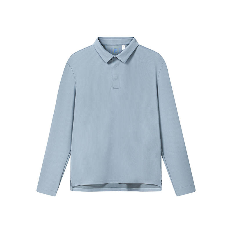 FILA Polo Shirts Men's Gale Blue Polo Collar Moderate Straight Fit
