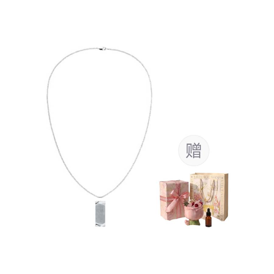 CALVIN KLEIN Titanium Steel Niche, Trendy, Premium Aesthetic Versatile Necklace Men's Silver