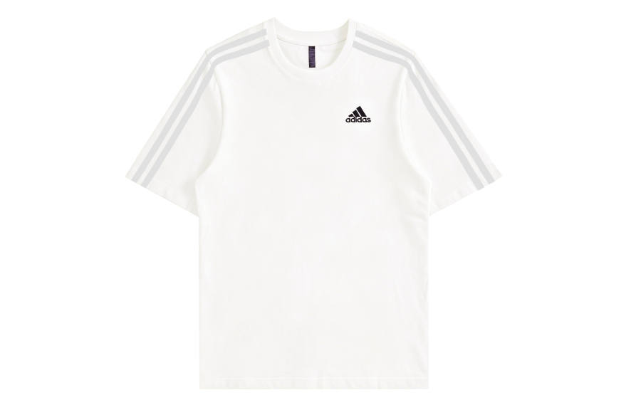 Adidas Adidas MUST HAVES T Shirts Unisex Ecru Crew Neck Moderate Straight Fit