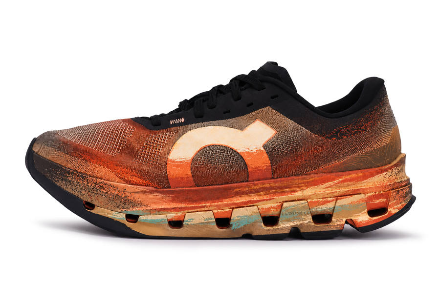 On On Cloudflow 5 Running Shoes Men's Low Top Orange
