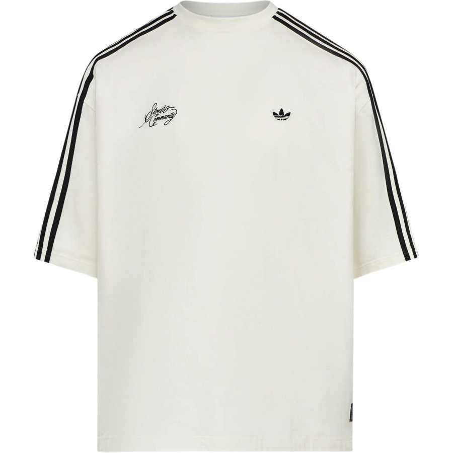 Adidas Originals T Shirts Men's Jade White Crew Neck Moderate