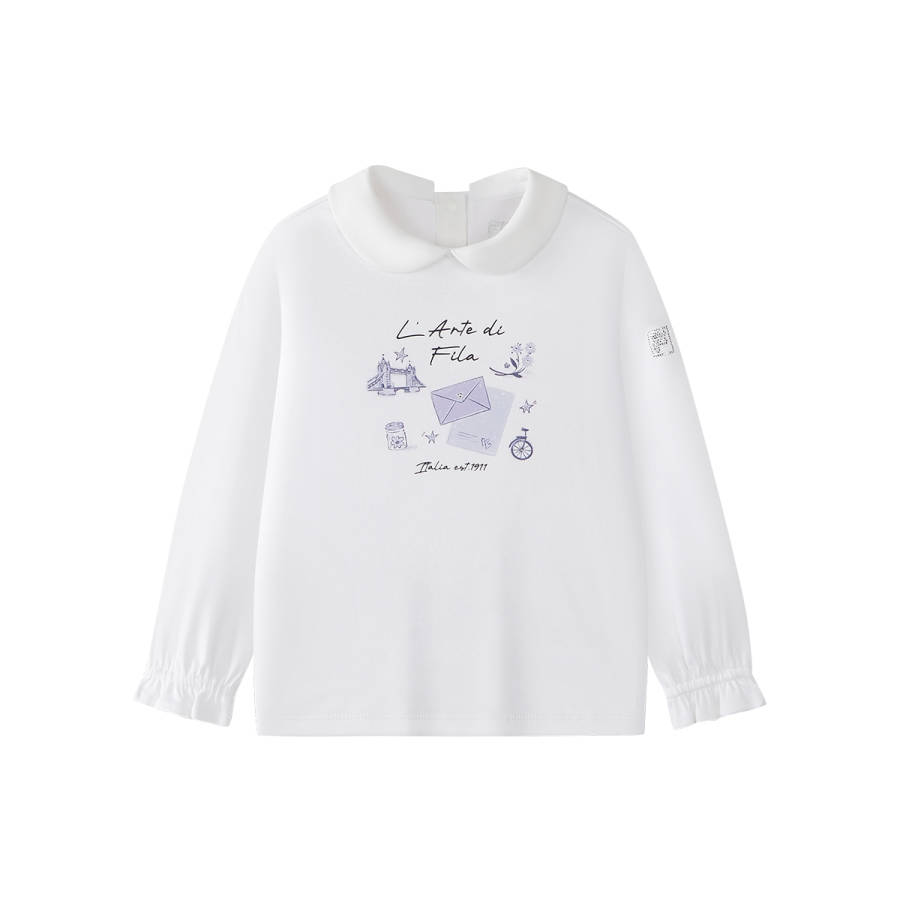 FILA KIDS T Shirts Lapel Thin Stretch