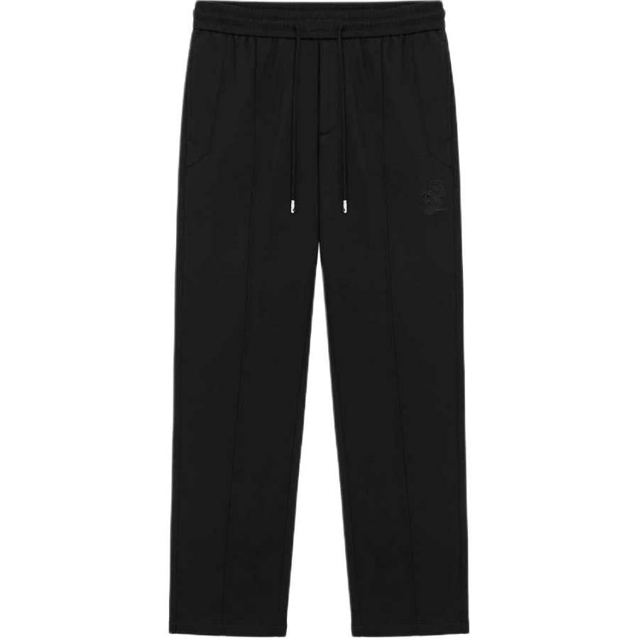 KARL LAGERFELD / Karl Lagerfeld Jeans Knitted Sweatpants Men's Black Moderate Straight Fit Pants