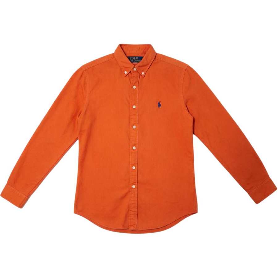 Polo Ralph Lauren Shirts Men's Orange Lapel Moderate Straight Fit