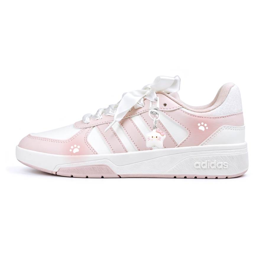 Adidas Adidas COURTBEAT Skateboard Shoes Women's Low Top White/Pink